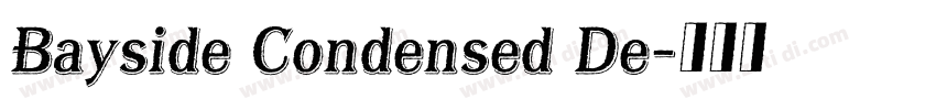 Bayside Condensed De字体转换
